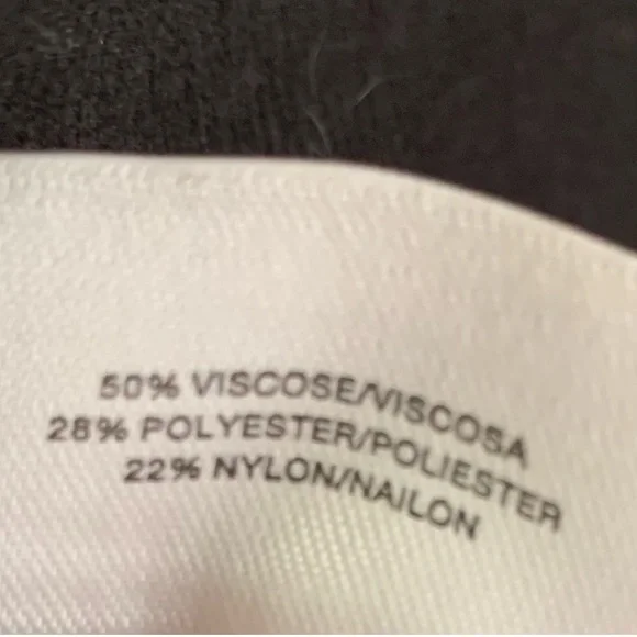 Anne Klein High Neck Pocketed Cape Black Sweater Shrug Poncho Mock Neck - Picture 9 of 14